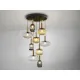 Suspensie Schuller ·Norma· Lamp 9L., Black/Brass 225090 E27 Spania