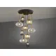 Suspensie Schuller ·Norma· Lamp 9L., Black/Brass 225090 E27 Spania