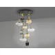 Suspensie Schuller ·Norma· Lamp 9L., Black/Brass 225090 E27 Spania