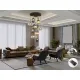 Suspensie Schuller ·Norma· Lamp 9L., Black/Brass 225090 E27 Spania