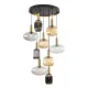 Suspensie Schuller ·Norma· Lamp 9L., Black/Brass 225090 E27 Spania
