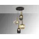 Suspensie Schuller ·Norma· Lamp 4L., Black/Brass 225168 E27 Spania