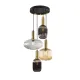 Suspensie Schuller ·Norma· Lamp 4L., Black/Brass 225168 E27 Spania