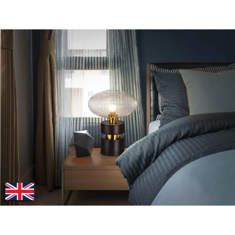 Veioza Schuller Norma - Table Lamp 1L Black-Brass 225274 E27 Spania