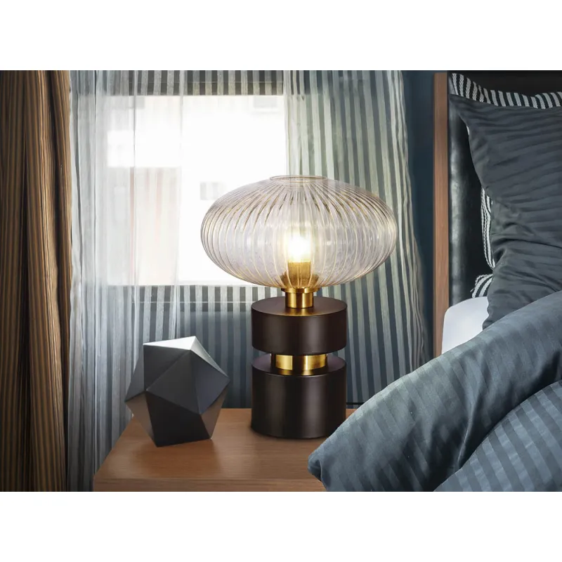 Veioza Schuller Norma - Table Lamp 1L Black-Brass 225274 E27 Spania