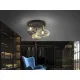 Lustra Plafon Schuller ·Norma· Ceiling Lamp 3L Black/Brass 225342 E27 Spania