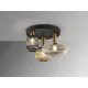 Lustra Plafon Schuller ·Norma· Ceiling Lamp 3L Black/Brass 225342 E27 Spania