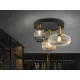 Lustra Plafon Schuller ·Norma· Ceiling Lamp 3L Black/Brass 225342 E27 Spania