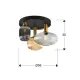 Lustra Plafon Schuller ·Norma· Ceiling Lamp 3L Black/Brass 225342 E27 Spania