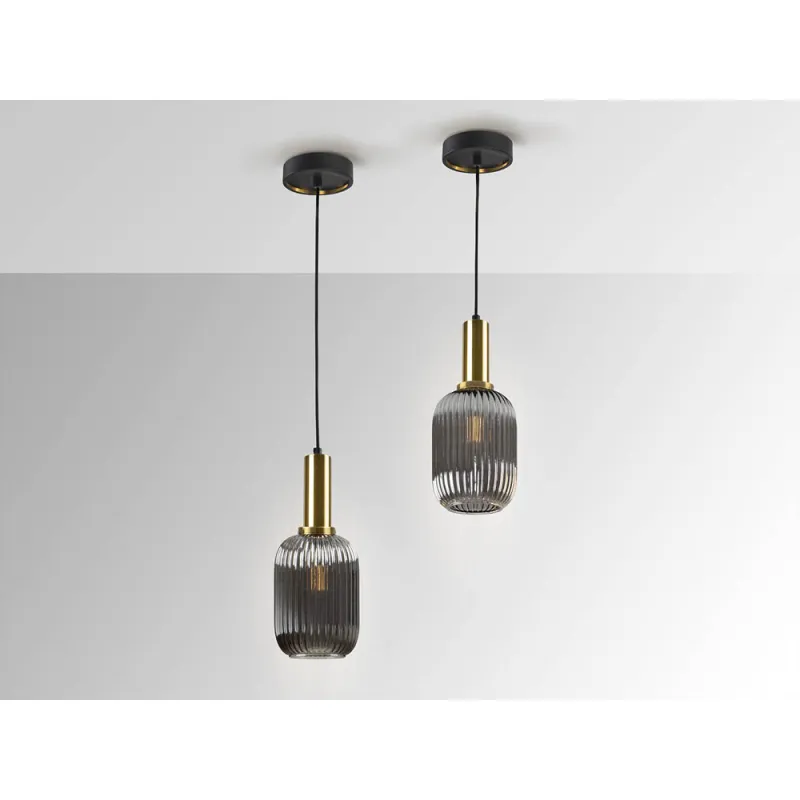 Pendul Schuller ·Norma· Lamp 1L., Smoke Grey 225632 E27 Spania