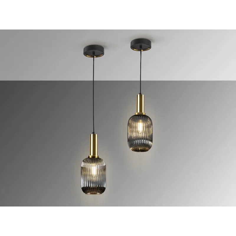 Pendul Schuller ·Norma· Lamp 1L., Smoke Grey 225632 E27 Spania