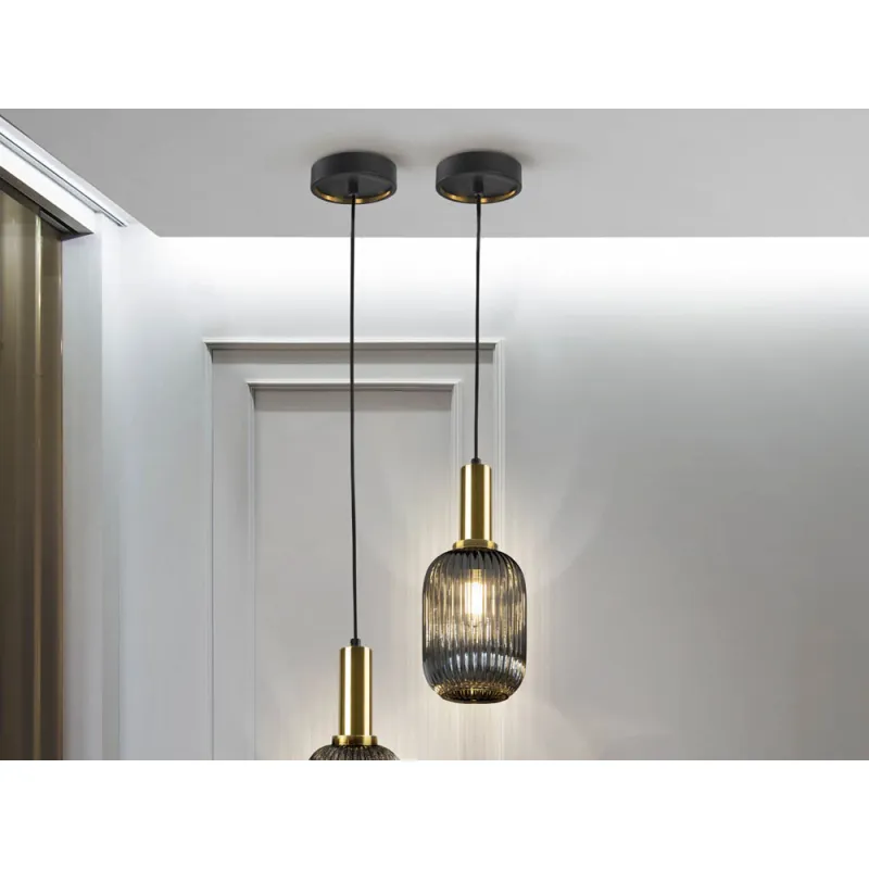 Pendul Schuller ·Norma· Lamp 1L., Smoke Grey 225632 E27 Spania
