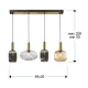 Suspensie Schuller ·Norma· Lamp 4L. Line 225724 E27 Spania