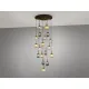 Suspensie Schuller Norma - Lamp 18L Black-Brass 225892 E27 Spania