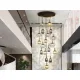 Suspensie Schuller Norma - Lamp 18L Black-Brass 225892 E27 Spania