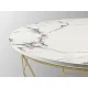 Masuta de Cafea Schuller ·Liza· Round Coffee Table, Gold/Marble 234917 Spania