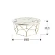 Masuta de Cafea Schuller ·Liza· Round Coffee Table, Gold/Marble 234917 Spania