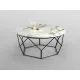 Masuta de Cafea Schuller ·Liza· Round Coffee Table Black/Marble 234924 Spania