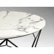 Masuta de Cafea Schuller ·Liza· Round Coffee Table Black/Marble 234924 Spania