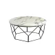 Masuta de Cafea Schuller ·Liza· Round Coffee Table Black/Marble 234924 Spania