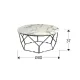 Masuta de Cafea Schuller ·Liza· Round Coffee Table Black/Marble 234924 Spania
