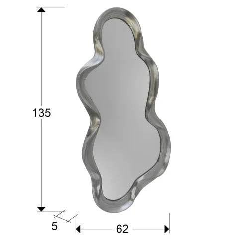 Oglinda de Camera Schuller ·Somnia· Mirror, Silver Leaf 236843 Spania