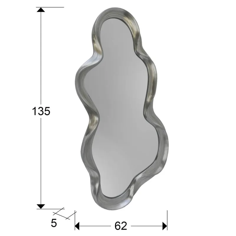 Oglinda de Camera Schuller ·Somnia· Mirror, Silver Leaf 236843 Spania
