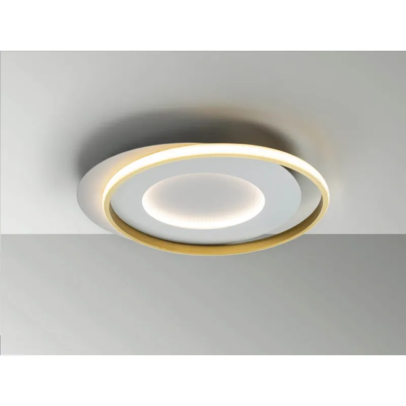 Plafoniera Schuller ·Limbos· Ceiling Lamp, White/Gold 245135 Led Spania
