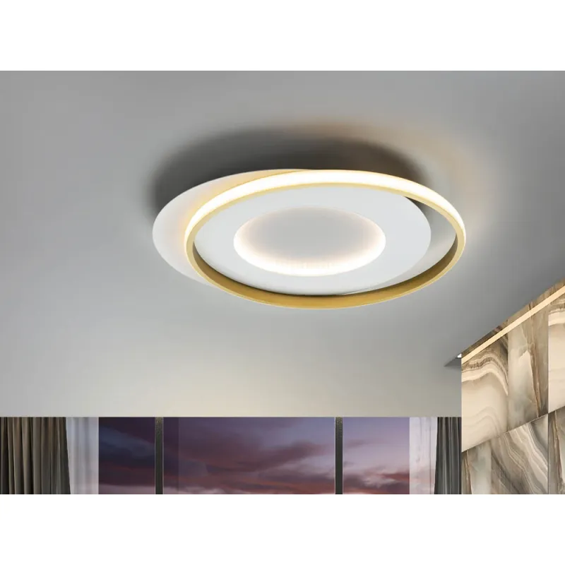 Plafoniera Schuller ·Limbos· Ceiling Lamp, White/Gold 245135 Led Spania