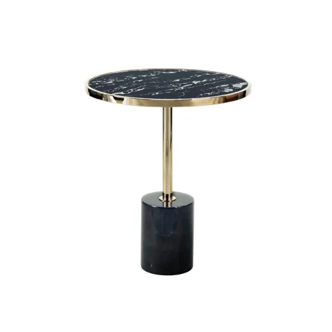 Masuta Schuller ·Dekala· Side Table Ø46, Black/Gold 258203 Spania