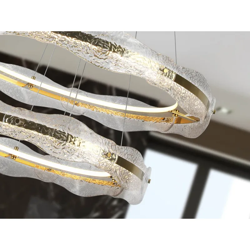 Candelabru Schuller ·Lira· Lamp 2 Rings, Chrome. Dimmable 294508D Led Spania