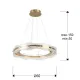 Suspensie Schuller ·Lira· Lamp Ø60 Gold 294683 Led Spania