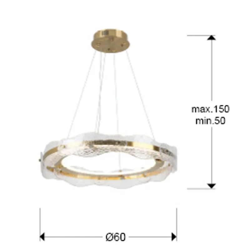 Suspensie Schuller ·Lira· Lamp Ø60 Gold 294683 Led Spania