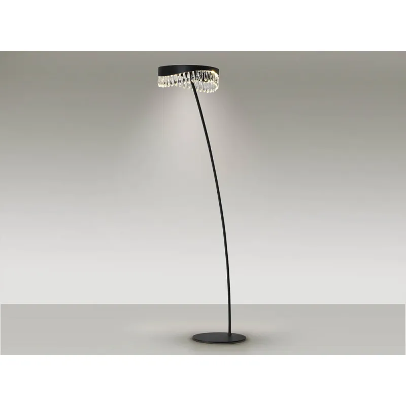 Lampadar Schuller ·Selene· Floor Lamp, Black-Crystal 294867 Led Spania