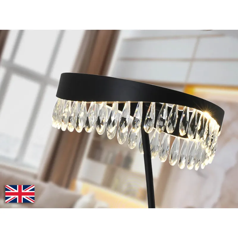 Lampadar Schuller ·Selene· Floor Lamp, Black-Crystal 294867 Led Spania