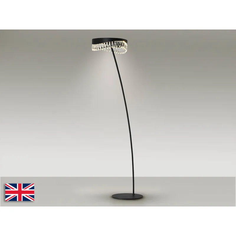Lampadar Schuller ·Selene· Floor Lamp, Black-Crystal 294867 Led Spania