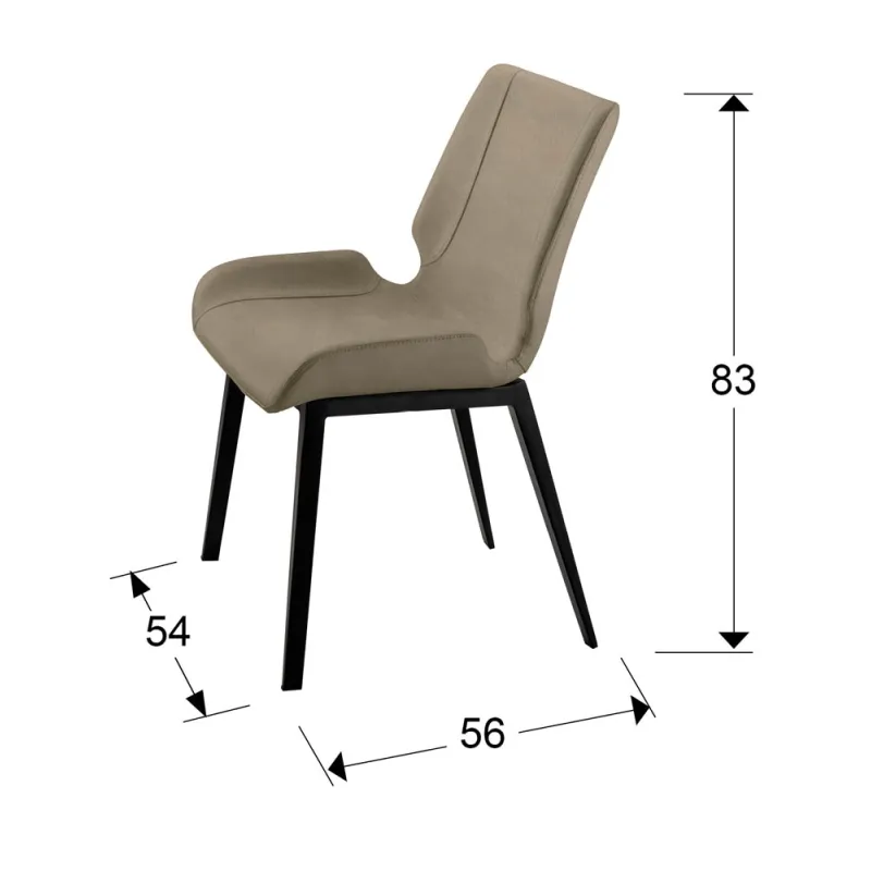 Scaun Schuller ·Kiara· Armchair, Black/Beige 297257 Spania