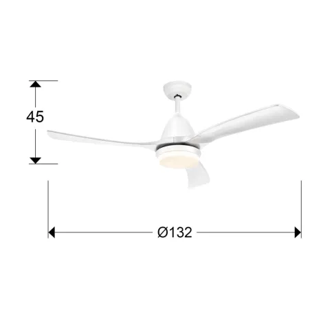 Ventilator Schuller ·Aspas· Fan, White 316590 Spania