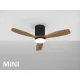 Ventilator Schuller ·Siroco Mini· Black/Walnut Fan 329385 Spania