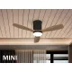 Ventilator Schuller ·Siroco Mini· Black/Walnut Fan 329385 Spania