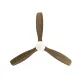 Ventilator Schuller ·Siroco· Fan, Black/Walnut 329514 Spania
