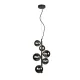 Suspensie Schuller ·Astros· Lamp 6L., Black 329743 G9 Spania
