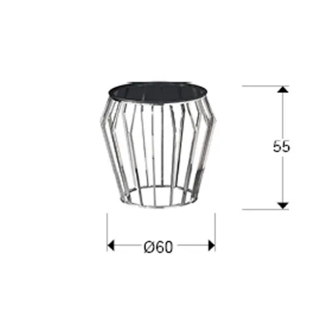 Masuta de Cafea Schuller Ciros- Pedestal Table Bright Steel 336710 Spania
