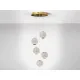 Suspensie Schuller ·Austral· Led Lamp 5L., Ø32, Golden 354196 Led Spania