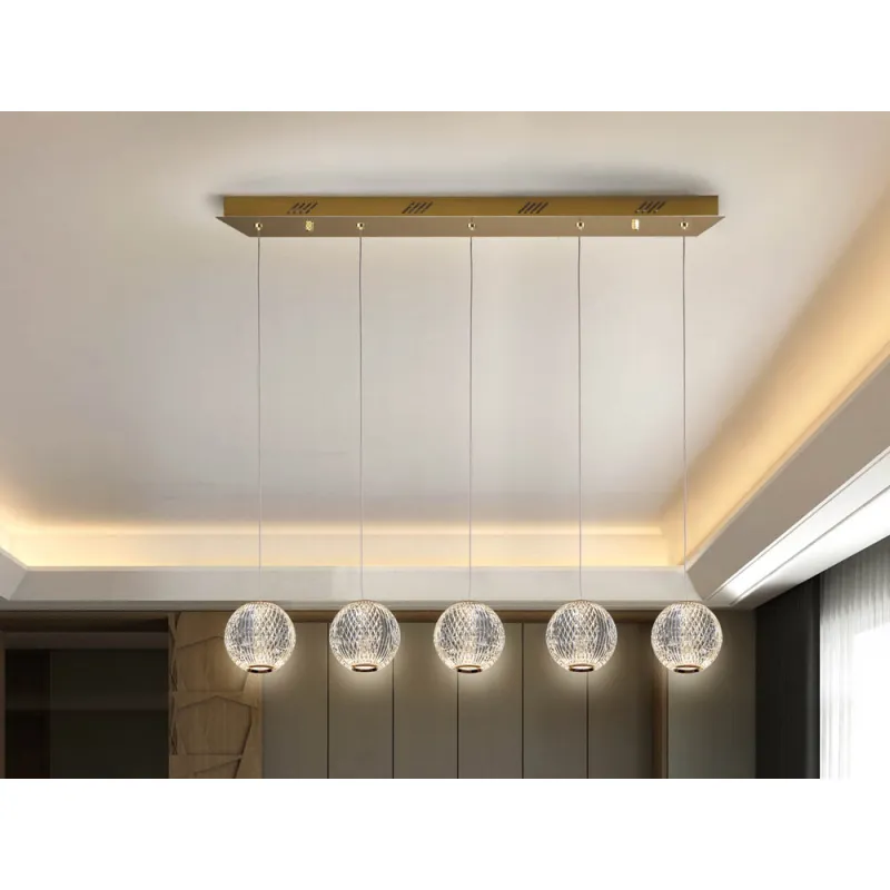 Suspensie Schuller ·Austral· Led Lamp 5L., Golden 354264 Led Spania