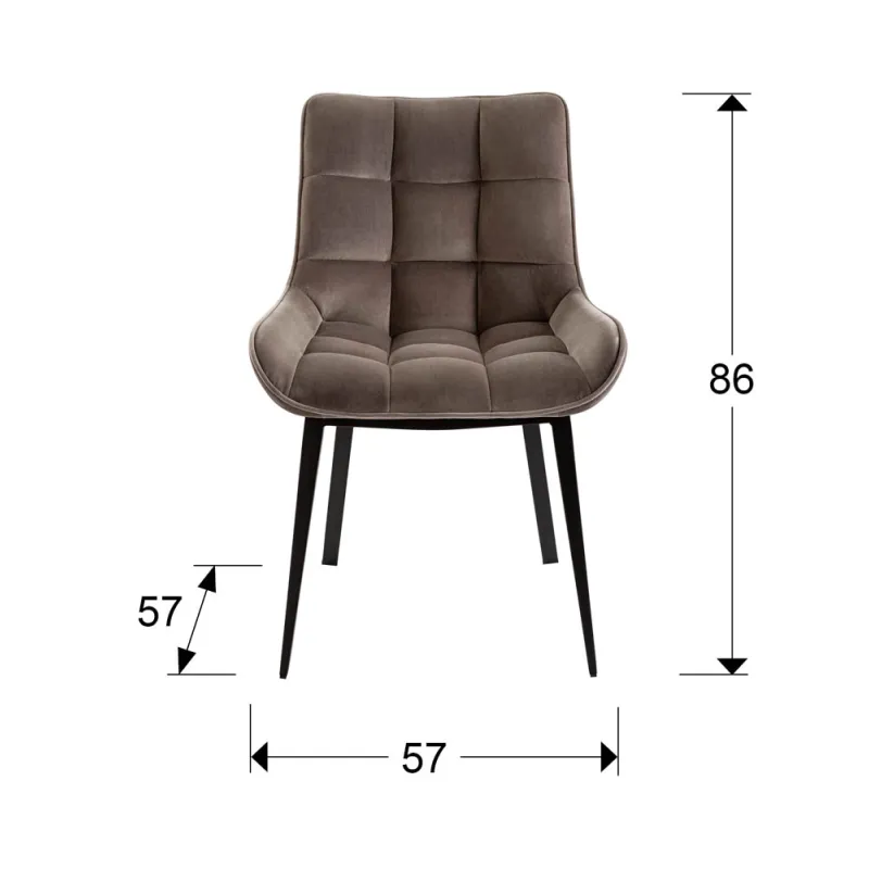 Scaun Schuller ·Devany· Armchair, Black/Stone 359849 Spania