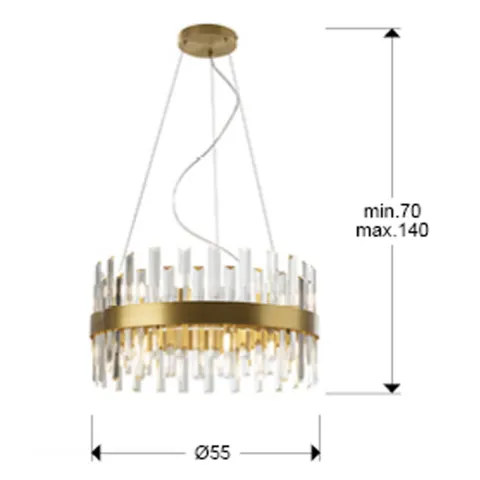 Suspensie Schuller ·Grace· Lamp, 14L., Golden 365277 G9 Spania