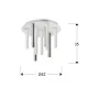 Plafoniera Schuller ·Varas· Ceiling Lamp Chrome/White 9L. 374026 Led Spania
