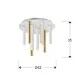 Plafoniera Schuller ·Varas· Ceiling Lamp Gold/White 9L 374064 Led Spania