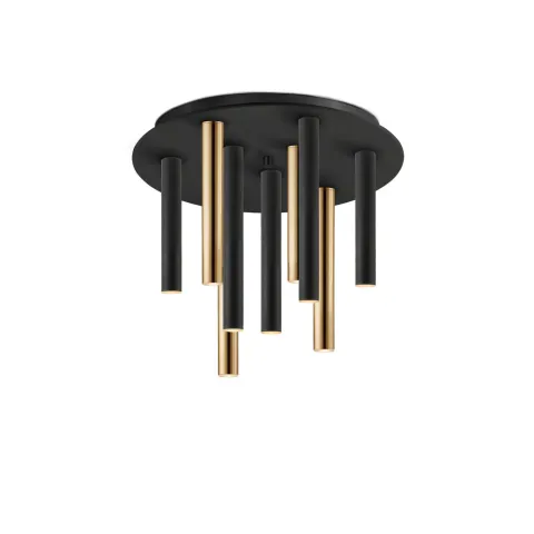 Plafoniera Schuller ·Varas· Ceiling Lamp Gold/Black 9L 374088 Led Spania